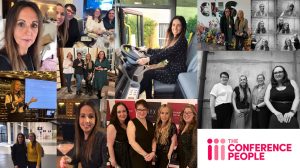 Montage of the current team at The Conference People under Niki Rule's leadership, showing the knowledgeable, passionate small team of venue finders with years of experience.